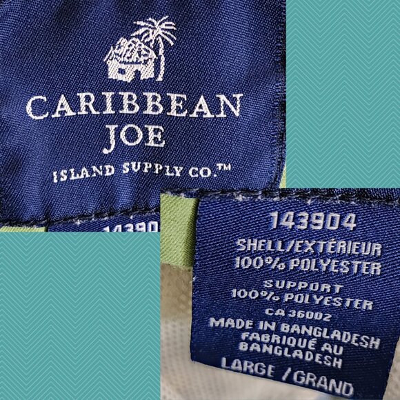 Caribbean Joe Navy Floral Print Boardshorts - Picture 3 of 3